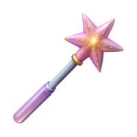 beautiful traditional Magic Wand with Sparkles Transparent Element high resolution png