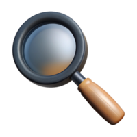 stunning rustic Magnifying Glass with Black Handle Transparent Background high resolution png