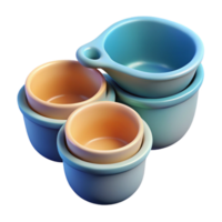 dramatic creative Measuring Cups Isolated on Transparent Background exclusive png