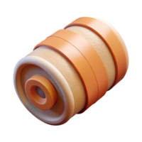 beautiful abstract Medical Bandage Roll Isolated on Transparent Background authentic png