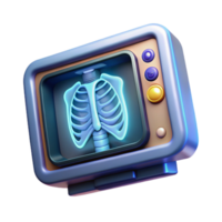 vibrant vintage Medical Imaging Scan X-ray View Isolated Element genuine png