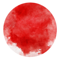 Vibrant red watercolor circle with ample copy space for creative design projects and artistic presentations, red colored circle with copy space isolated on transparent png