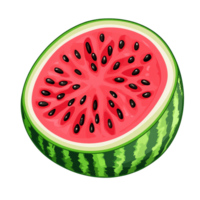Freshly sliced watermelon on a transparent background showcasing vibrant colors and textures for summer enjoyment, Watermelon isolated on on transparent background png