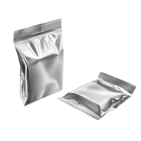 Blank snack packaging cut open and isolated on a clean transparent background for display and design purposes, Cut open blank snack packaging isolated Stock Illustration png