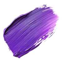 Violet paint brushstroke created on a clean transparent background, showcasing rich color texture and artistic expression, violet color paint brushstroke isolated on transparent background png