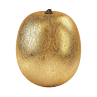 Golden kiwi fruit isolated on a transparent background showcasing its unique and vibrant appearance, gold kiwi isolated on transparent background png