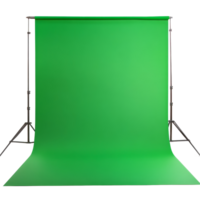 Bright green screen backdrop for creative projects and digital content production on a transparent background, Green screen isolated on transparent background png