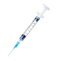 Empty syringe for injection resting on a clean transparent background ready for medical procedures or demonstrations, empty syringe for injection on transparent background png