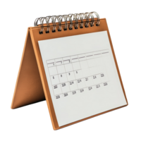A simple table calendar placed on a transparent background showing dates for planning and organization, table calendar 2025 may isolated on transparent background png