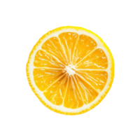 Freshly sliced lemon segments showcasing vibrant yellow pulp against a clean transparent background, Sliced lemon fruit on transparent background png