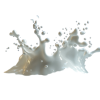 A dynamic splash of milk creates an artistic display against a dark background, capturing the moment of impact, Milk or transparent liquid splash png