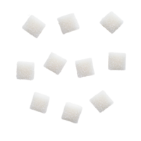 transparent Zucker Würfel vereinbart worden auf ein sauber transparent Hintergrund Hervorheben ihr Textur und bilden während ein hell Einstellung, Würfel von Zucker auf transparent Hintergrund png