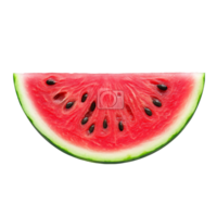 Fresh watermelon slice on a clean transparent background perfect for summer snacks and healthy eating inspiration, watermelon fruit slice on transparent background png