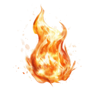 Realistic flame effect on a transparent background showcases vibrant colors and dynamic movement of fire, Realistic fire flame effect transparent background. Fire flame transparent background png