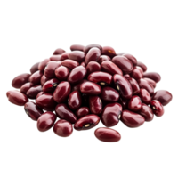 Fresh adzuki beans piled together on a clean transparent surface for culinary use and healthy eating, red beans adzuki isolated on transparent background png
