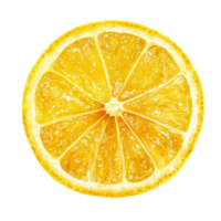 Fresh lemon slice isolated on transparent background showcasing vibrant yellow color and juicy texture, lemon slice isolated on transparent background background png
