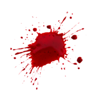 Blood stain splattered on a transparent surface with a touch of transparent color in the background, Blood Stain on transparent background png