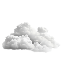Soft transparent clouds gently floating in a clear sky on a bright day against an isolated background, transparent clouds isolated on transparent background png