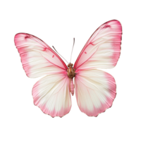A delicate pink butterfly rested on a transparent surface, displaying its vibrant colors and intricate patterns, Pink Butterfly on transparent background png