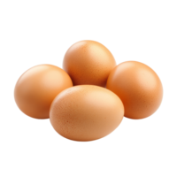 Fresh organic chicken eggs collected in a farm setting on a transparent background for culinary use, Tasty chicken eggs on a transparent background png