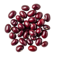 Adzuki beans displayed prominently on a clean transparent background for culinary and health applications, Adzuki beans isolated on transparent background clipping path included png