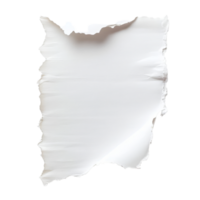Torn piece of transparent paper isolated on a pure transparent background showcasing raw texture and natural edges, piece of transparent paper tear isolated on transparent backgroundfile png