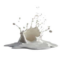 A splash of milk against a black background, capturing motion and fluidity in a stunning visual display, Milk splash isolated png