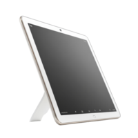 Sleek tablet computer displayed on a clean transparent background for modern technology showcase, Tablet pc computer on transparent background png