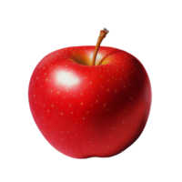 Fresh red apple on a light background, showcasing its vibrant color and smooth texture, Fresh red apple on Fresh red apple png
