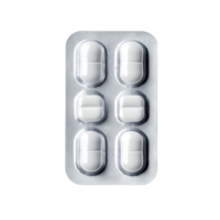 Empty pill blister pack isolated on a transparent background highlighting medication storage and usage, empty pill blister isolated on transparent background png