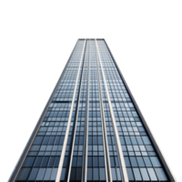 A tall skyscraper standing alone against a stark transparent background showcasing modern architectural design, skyscraper, isolated transparent background png