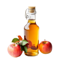Fresh apples and bottle of apple cider vinegar on a light background, Bottle of apple cider vinegar with fresh red apples png