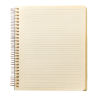 Discover a blank striped notebook paper ready for notes, plans, and creativity on a clean transparent background, striped notebook paper on isolated on transparent background png