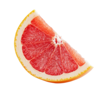 Fresh slice of grapefruit isolated on a transparent background for culinary and healthrelated concepts, slice of grapefruit isolated on transparent background png