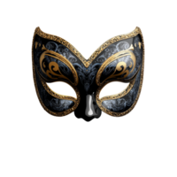 Elegant masquerade mask displayed on a transparent background, capturing the allure of mystery, Masquerade mask stands alone on a simple transparent background or transparent background with a png