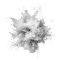 Isolated transparent powder explosion creating a visual effect on a plain transparent background, transparent powder pulver explosion isolated on transparent background png