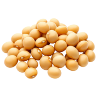 Freshly harvested soybeans isolated on a transparent background showcasing their natural color and texture, Soybeans isolated png