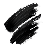 Abstract depiction of black brush strokes on a transparent background showcasing artistic expression, Black Brush Strokes, Abstract Artistic Elements Isolated on transparent background png