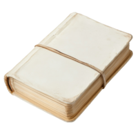 A looped spine notebook resting on a plain transparent background, ready for notes and creative ideas, notebook book with a looped spine on transparent backgroundfile png