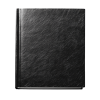 A blank square book resting on textured black paper against a transparent transparent surface, blank square book at black textured paper on transparent backgroundfile png