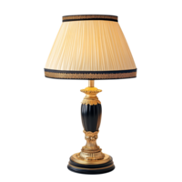 Elegant lamp on a transparent background, showcasing intricate details and a classic design ideal for home decor, Lamp isolated on transparent background png