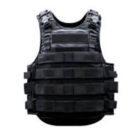 Bulletproof vest body armor designed for protection, featuring adjustable straps, isolated on a transparent background, Bulletproof Vest Body Armor Isolated on transparent background png