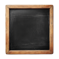 Blank blackboard with a wooden frame on a transparent background ready for messages or drawings, Blank Blackboard with Wooden Frame On transparent background png