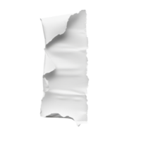 Torn piece of transparent paper isolated on a bright transparent background showcasing subtle textures and contours, piece of transparent paper tear isolated on transparent backgroundfile png