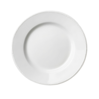 A top view of a simple transparent plate on a clean backdrop, ideal for showcasing food presentations, top view of transparent plate on transparent background png