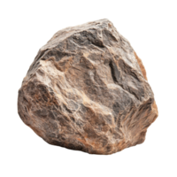 Isolated boulder rock on transparent background showcasing natural textures and shapes, boulder rock isolated on transparent background cutout png