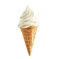 An empty wafer cone stands ready for delicious ice cream on a light background, Wafer cone, empty ice cream cone Stock Illustration png