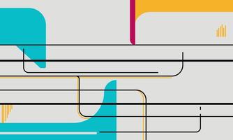 A colorful abstract design with lines and curves vector