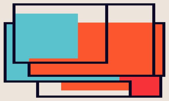 A colorful abstract design with squares and rectangles vector