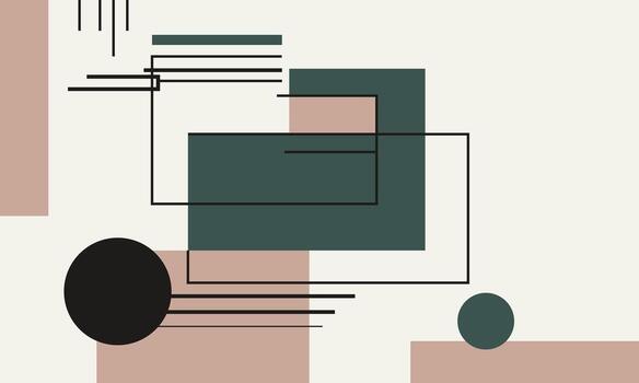 Abstract geometric background with geometric shapes and lines vector